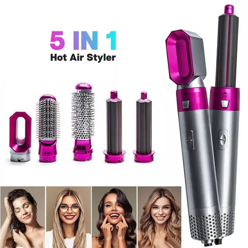 5 in 1 Hair Dryer Airwrap Heat Comb Automatic