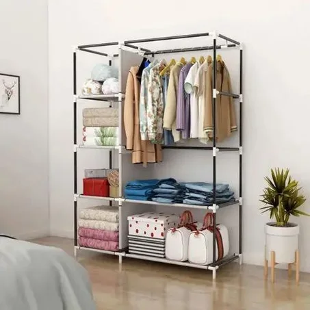 2 DOOR PORTABLE FOLDING WARDROBE