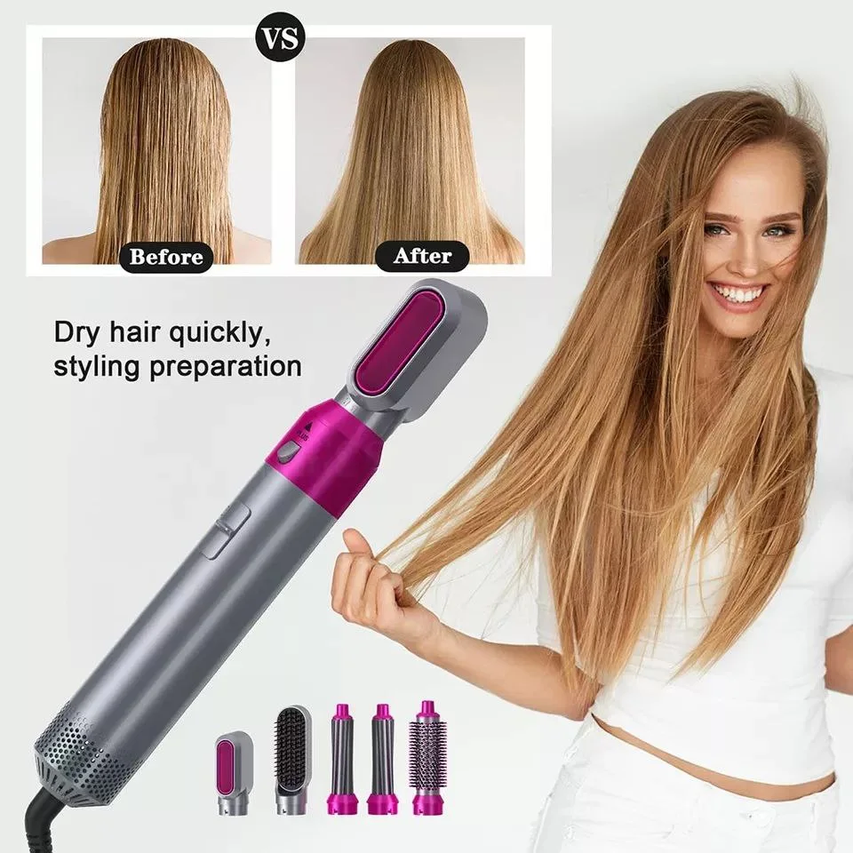 5 in 1 Hair Dryer Airwrap Heat Comb Automatic