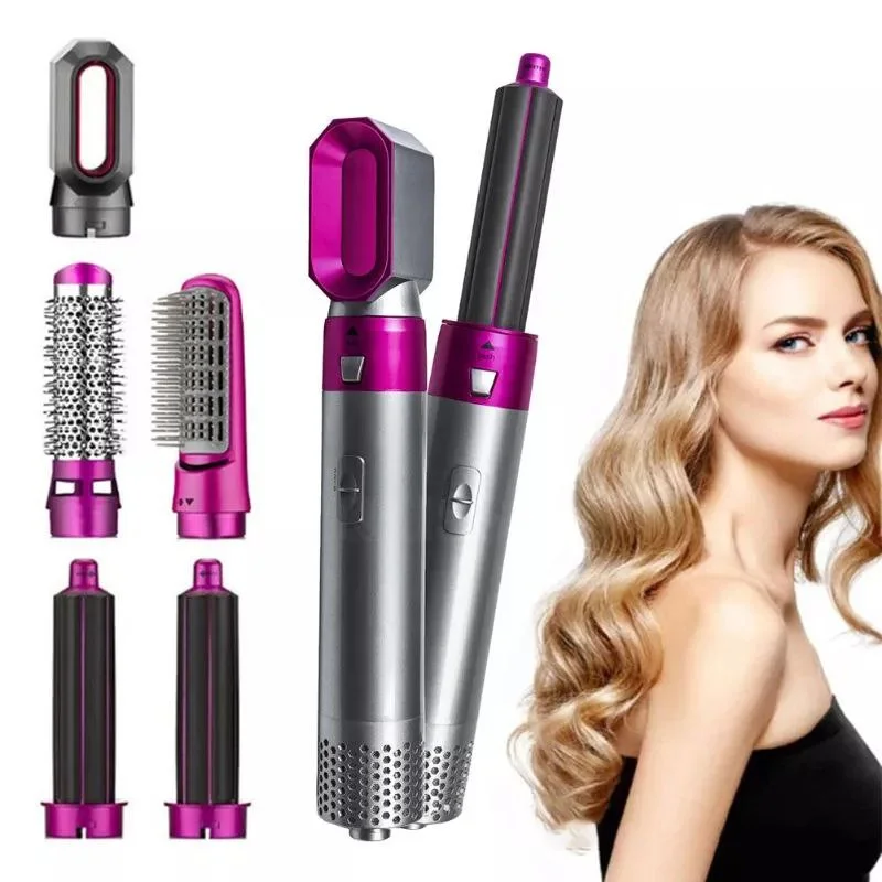 5 in 1 Hair Dryer Airwrap Heat Comb Automatic