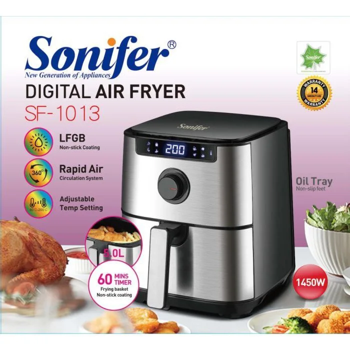 SONIFER digital air fryer 5L