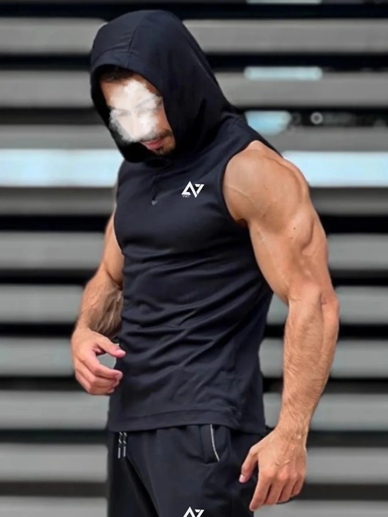 Ensemble de sport (Débardeur à Capuche et short 2 en 1)