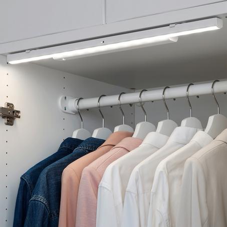 Baguette lumin LED élmt av capteur, à pile blanc, 32 cm شريط إضاءة  بجهاز استشعار يعمل بالبطارية أبيض