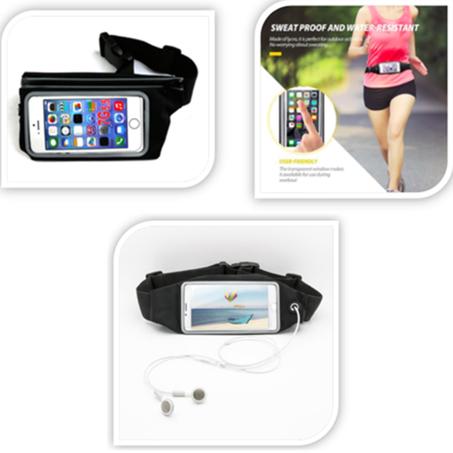 Sac de sport ceinture bananière avec affiche écran GSM حقيبة رياضية بحزام الموز مع ملصق شاشة