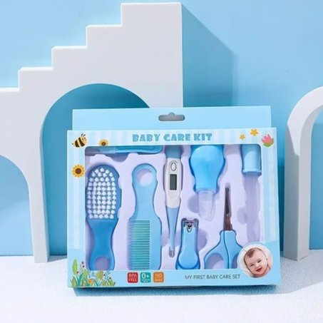Kit soins pour bébé , 8 pièces Bleu