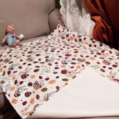 Couvre-lit d'urine bébé et enfants , protection de lit tissu coton et cuir