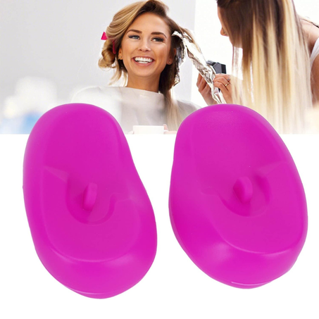 Lot de 2 protège-oreilles en silicone, pour coloration des cheveux professionnelle