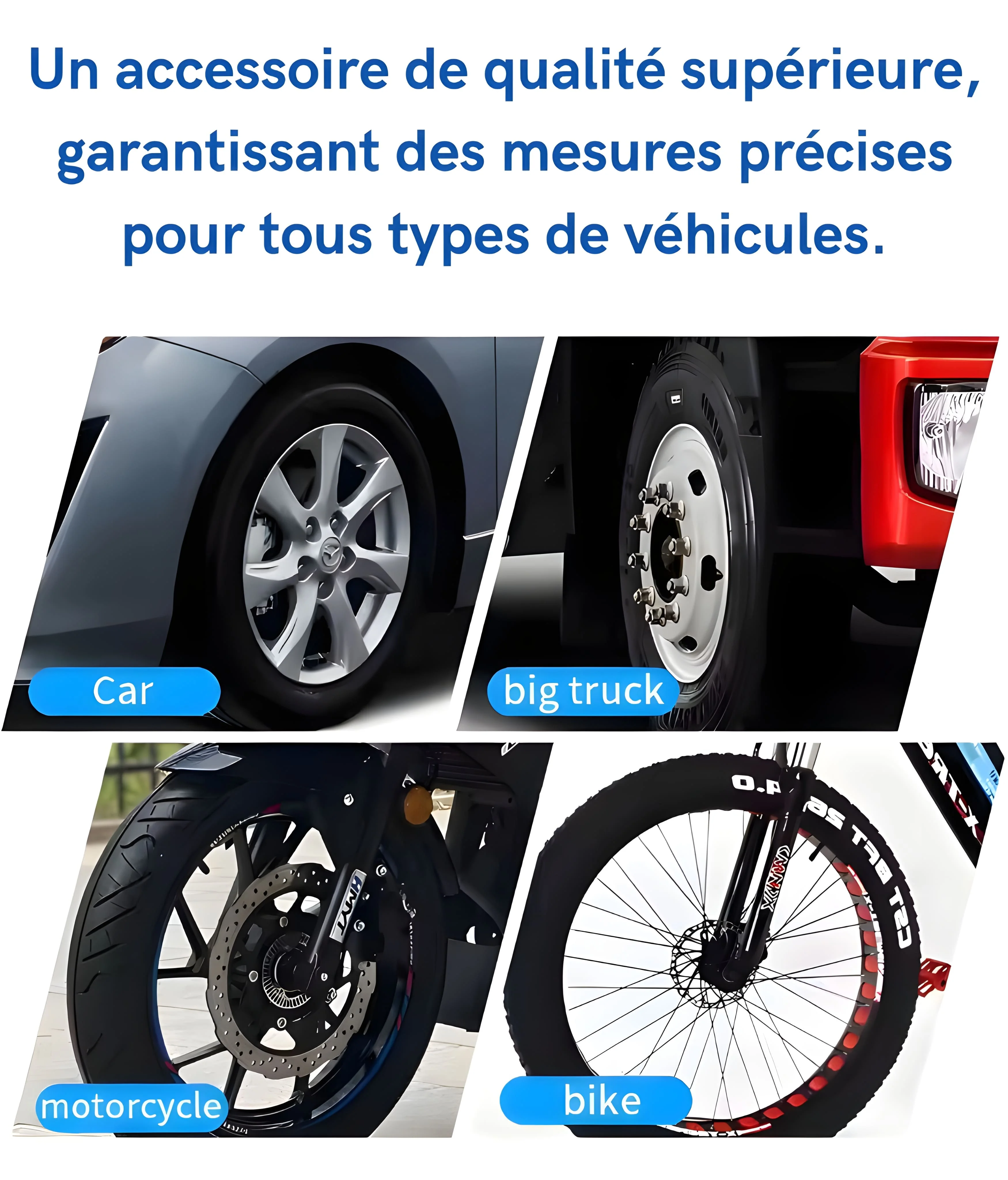 Manomètre digital de pression des pneus 150PSI