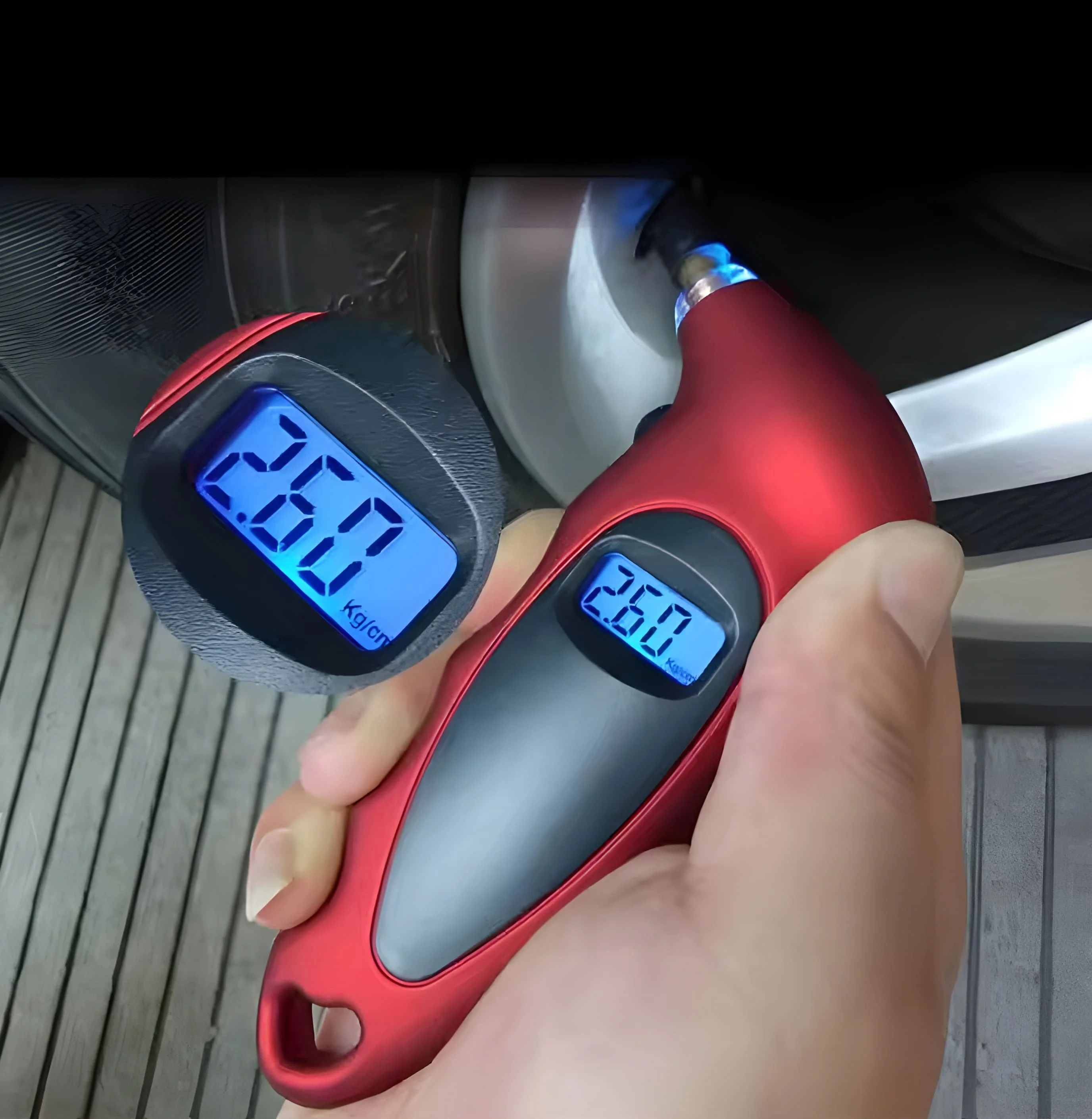 Manomètre digital de pression des pneus 150PSI