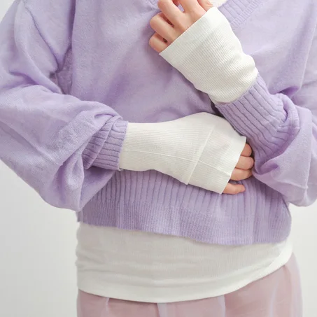 Ethereal Cloud Knit V-Neck Sweater