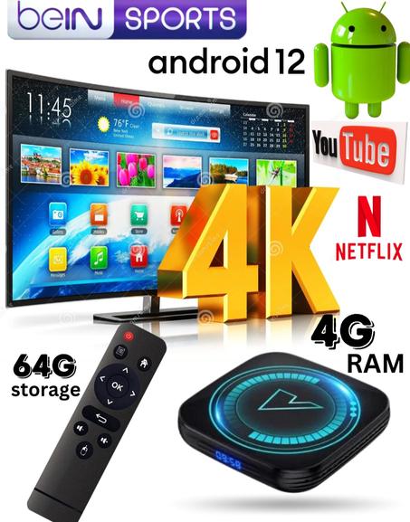 TV BOX android 12 - 64 G 4 G RAM