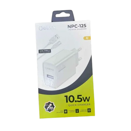 NPC-125 CHARGER + CABLE TYPE C 2.4A