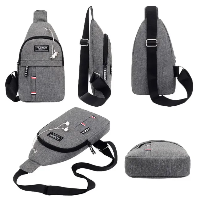 Sac de poitrine pour homme ajustable – pour usage extérieur, escalade et cyclisme | Sac bandoulière oblique