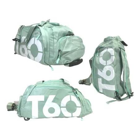 حقائب رياضية خارجية للرجال والنساء T60 مقاومة للماء للأمتعة/حقيبة سفر/حقيبة ظهر رياضية متعددة الوظائف لصالة الألعاب الرياضية