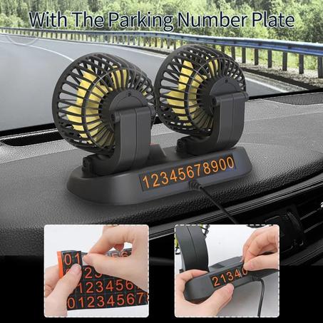 Mini electric car fan