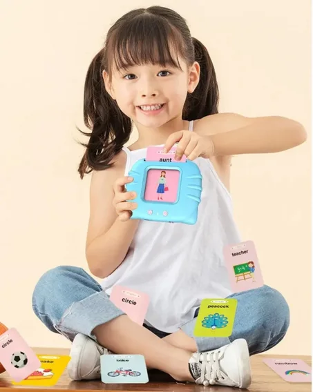 آلة التعليم المبكر للأطفال 112 بطاقة باللغتين الإنجليزية و العربية