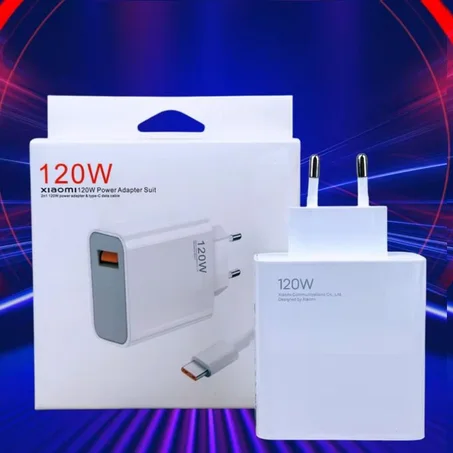 XIAOMI Chargeur MI 120W Original – Recharge Ultra Rapide et Sécurisée