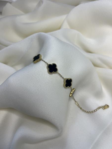 Gourmette Van Cleef Noir