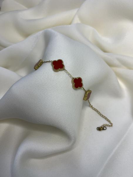 Gourmette Van Cleef rouge