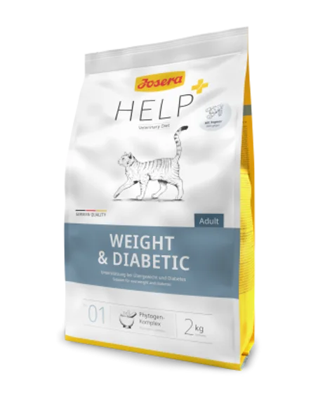 JOSERA HELP PLUS WEIGHT & DIABETIC CHAT 2kg