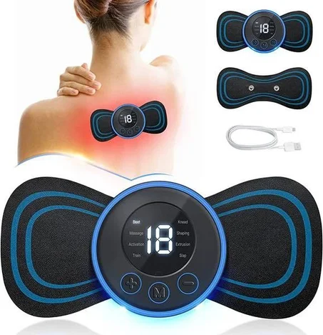 LCD Display Electric EMS Massager             جهاز التدليك الكهربائي EMS بشاشة LCD