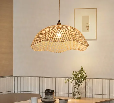 Lustre bambou filaire