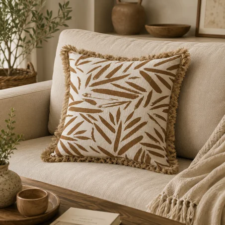 coussin feuillage