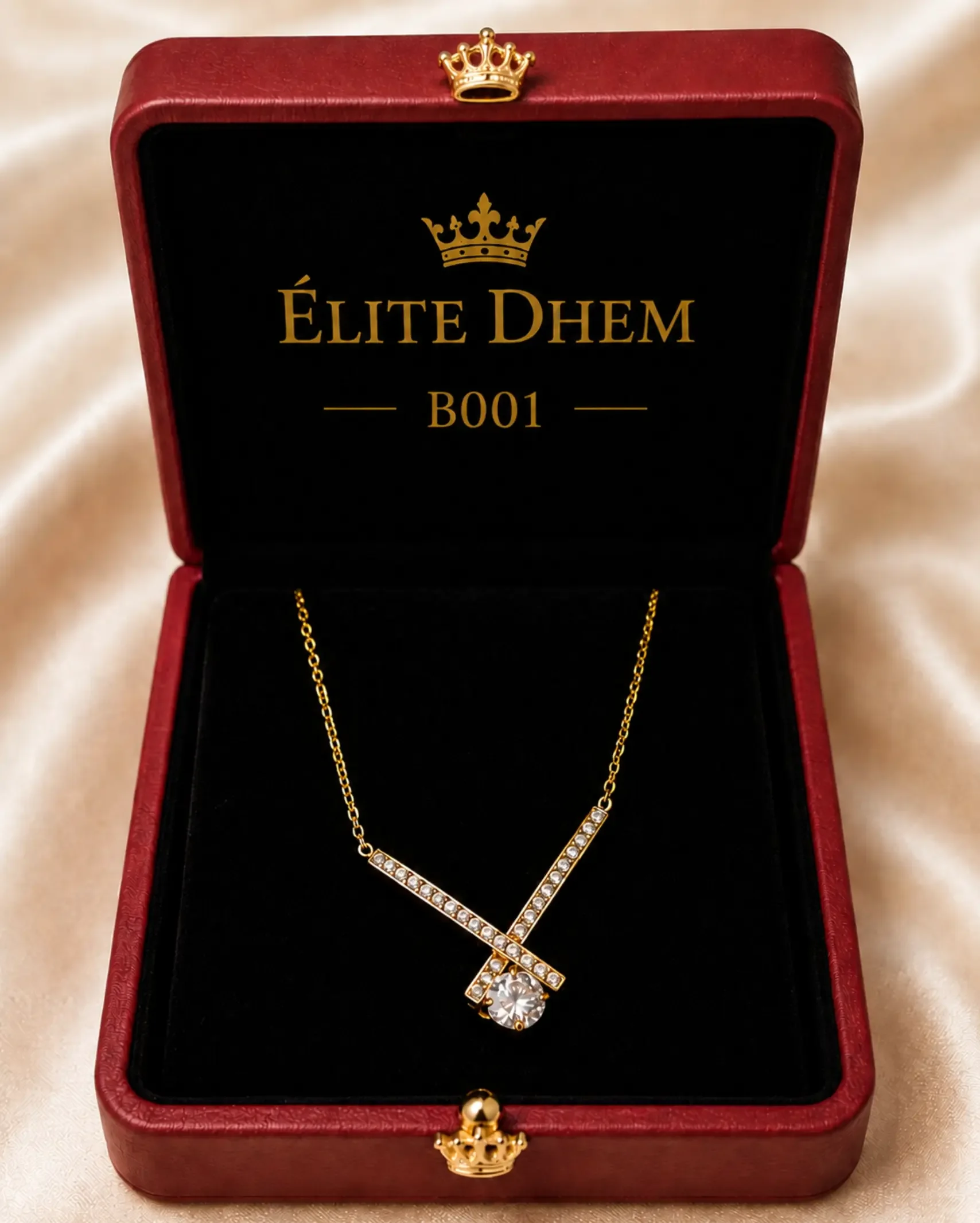 💎Collier Eclat croisé