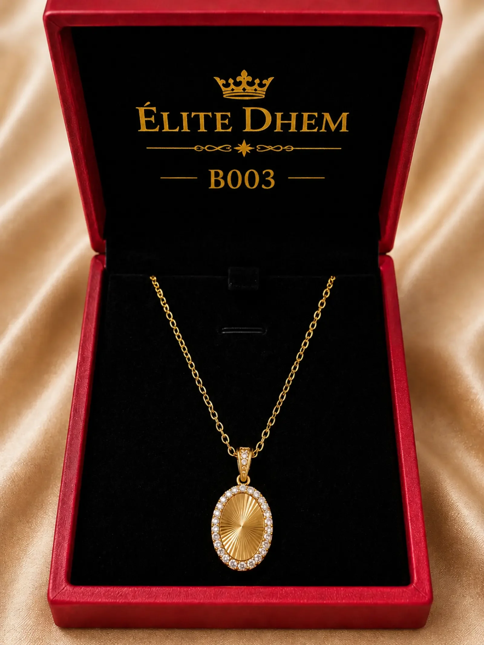 💎Collier eclat ovale