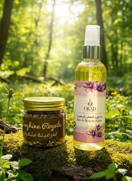 سرغينة رويال وماء الورد بالزعفران للعناية الفائقة