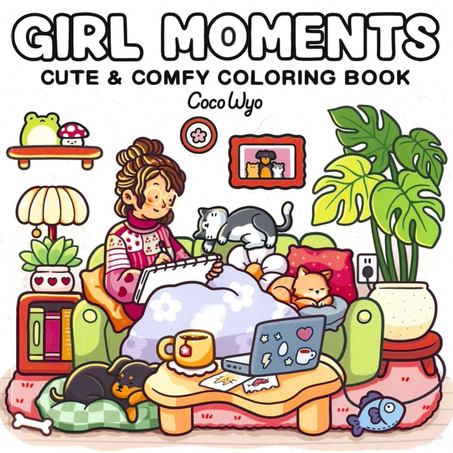 Girl Moments Coloring Book