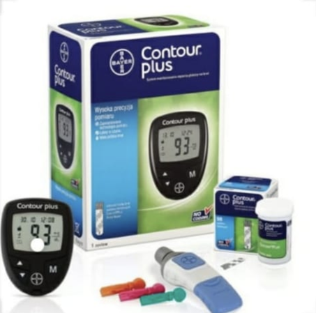 حصريا في المغرب جهاز قياس نسبة السكري في الدم من شركة.        CONTOUR PLUS