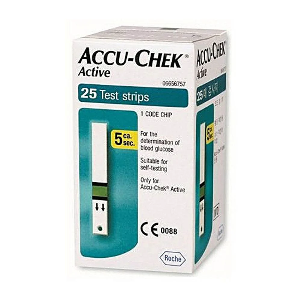 BANDLETTES ACCUCHEK-ACTIVE 25 TEST
