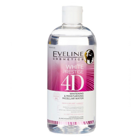 ماء. لإزالة المكياج وترطيب البشرة -EVELINE COSMETICS - PRESTIGE 4D EAU DEMAQUILLANT HYDRATANTE 400ML