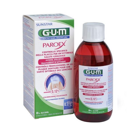 غسول الفم للوقاية من الترسبات  GUM Gingidex Bain De Bouche 0.12% Sans Alcool 300ml