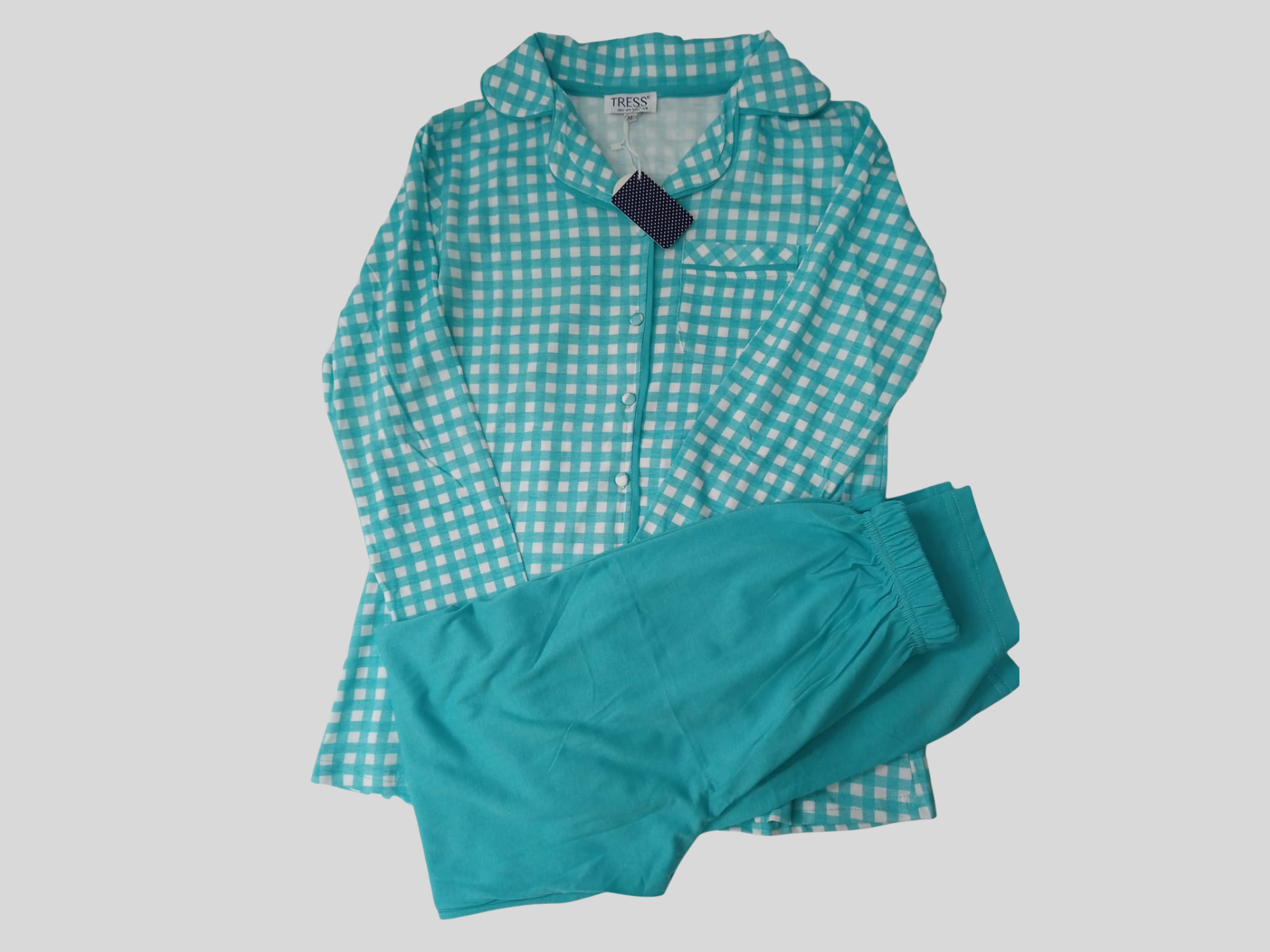 pyjamas 2 pièces carreaux