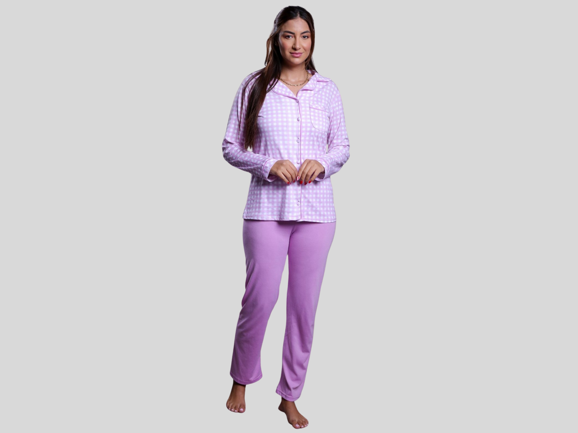 pyjamas 2 pièces carreaux