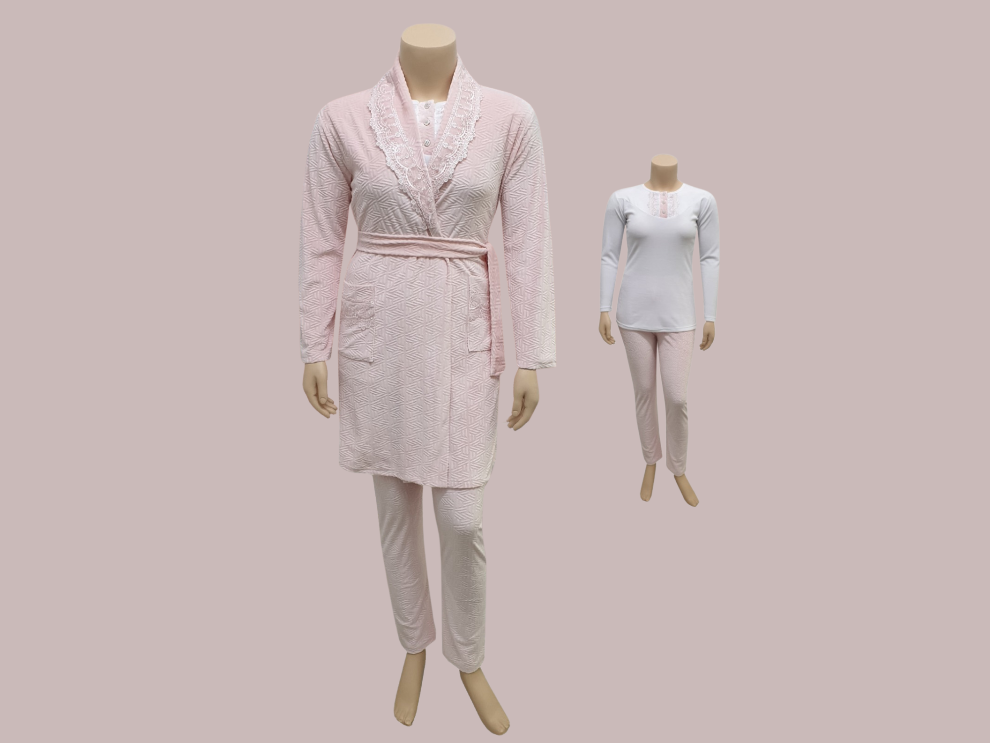 pyjama 3 pièces en velours