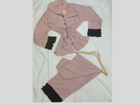 pyjama 2 pièces dentelle noire