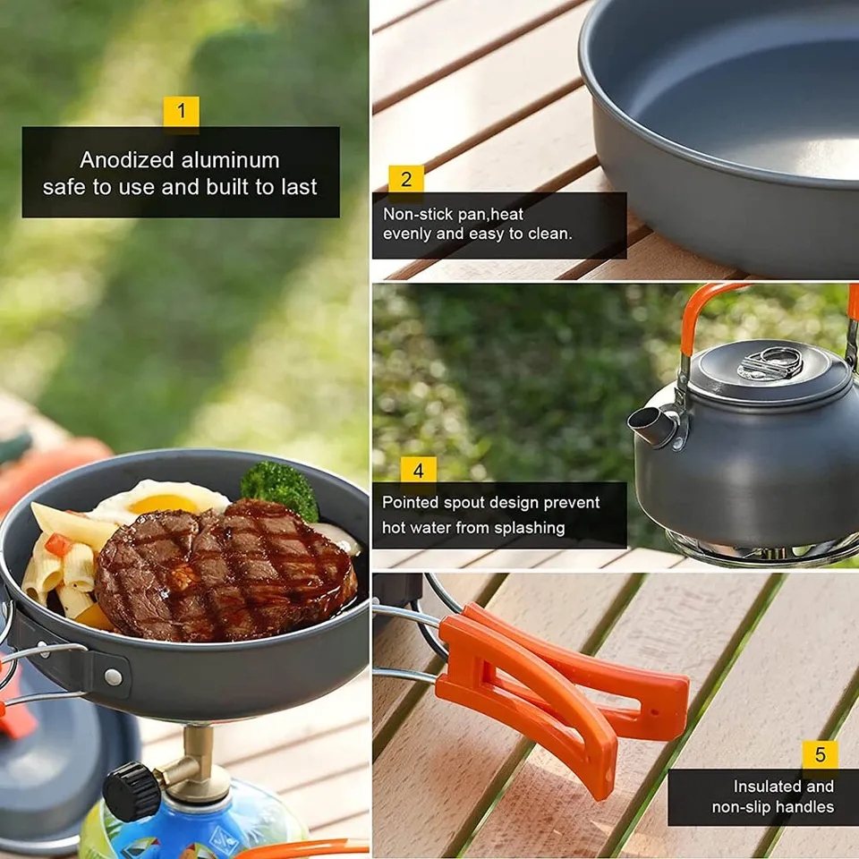 Kit de Batterie de cuisine de camping