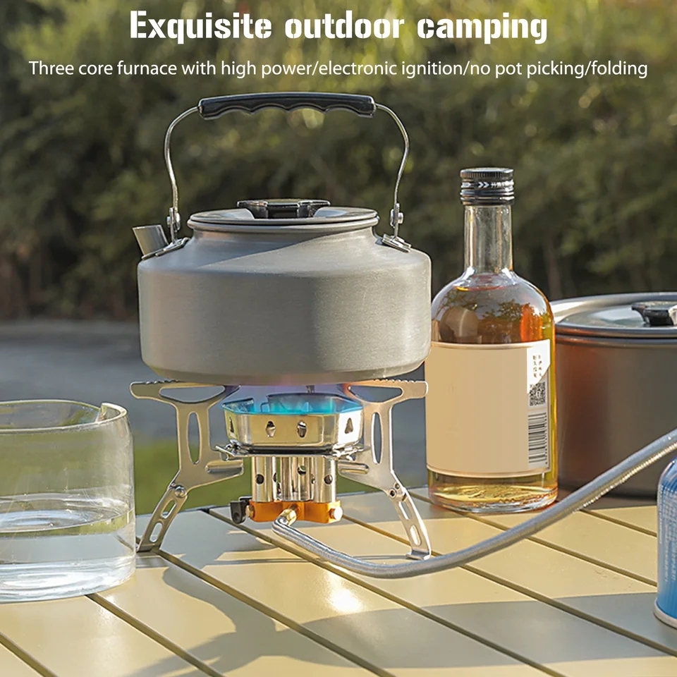 Camping Gaz trois Réchaud de bonne Qualité Complet (Rass+Cartouche filtage 500g rechargeable+Chargeur)