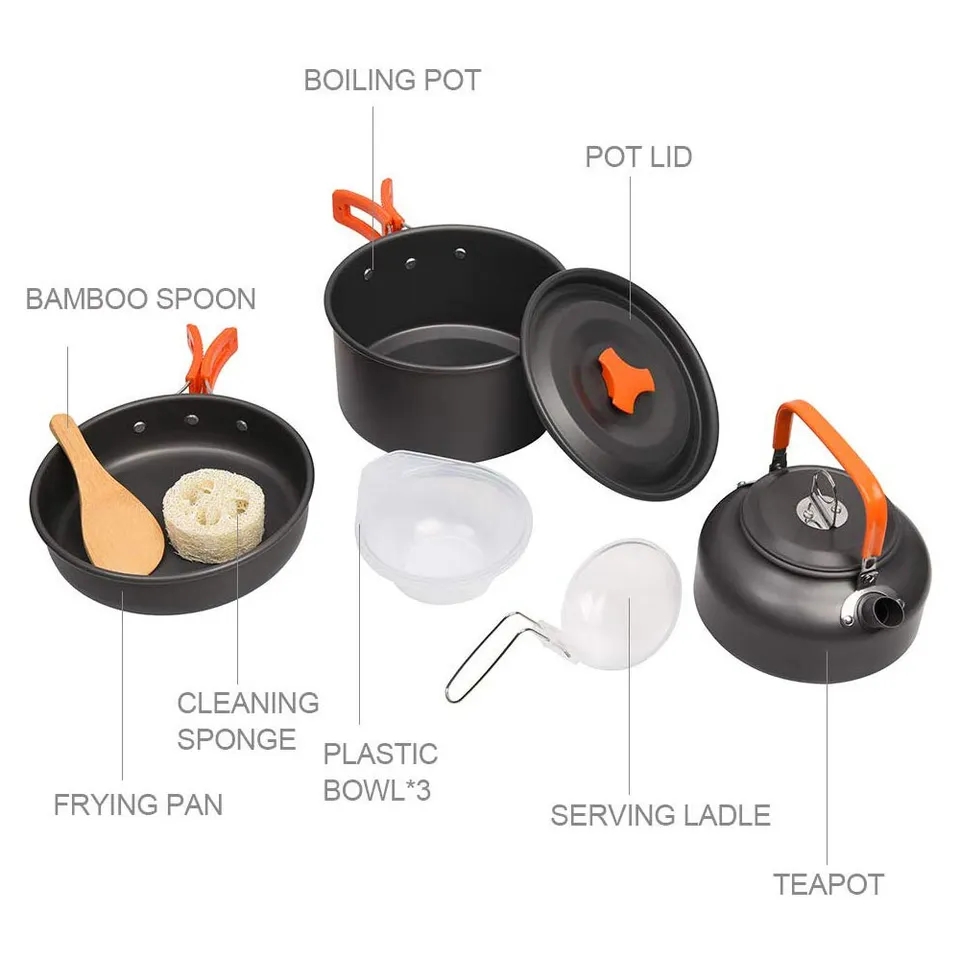 Kit de Batterie de cuisine de camping