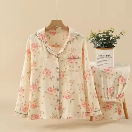 بيجامة أنيقة لكي سيدتي بثوب ممتاز  من القطن