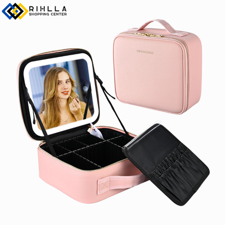 حقيبة مكياج ذكية بإضاءة LED