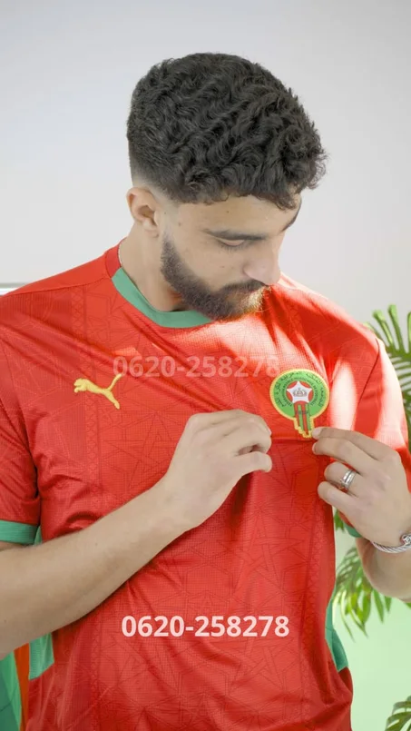 قميص المنتخب المغربي  2026  ⚪  🔴