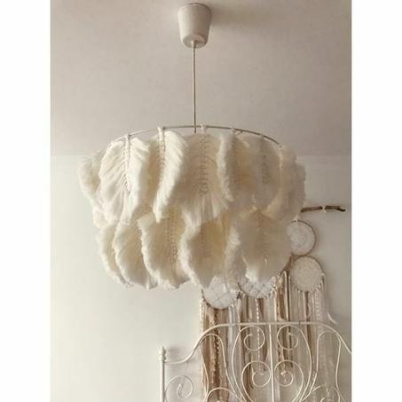Lampe en macramé
