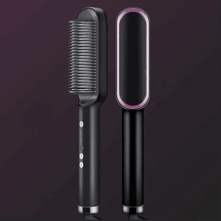 فرشاة فرد الشعر - مشط فرد الشعر مع مضاد للحروق