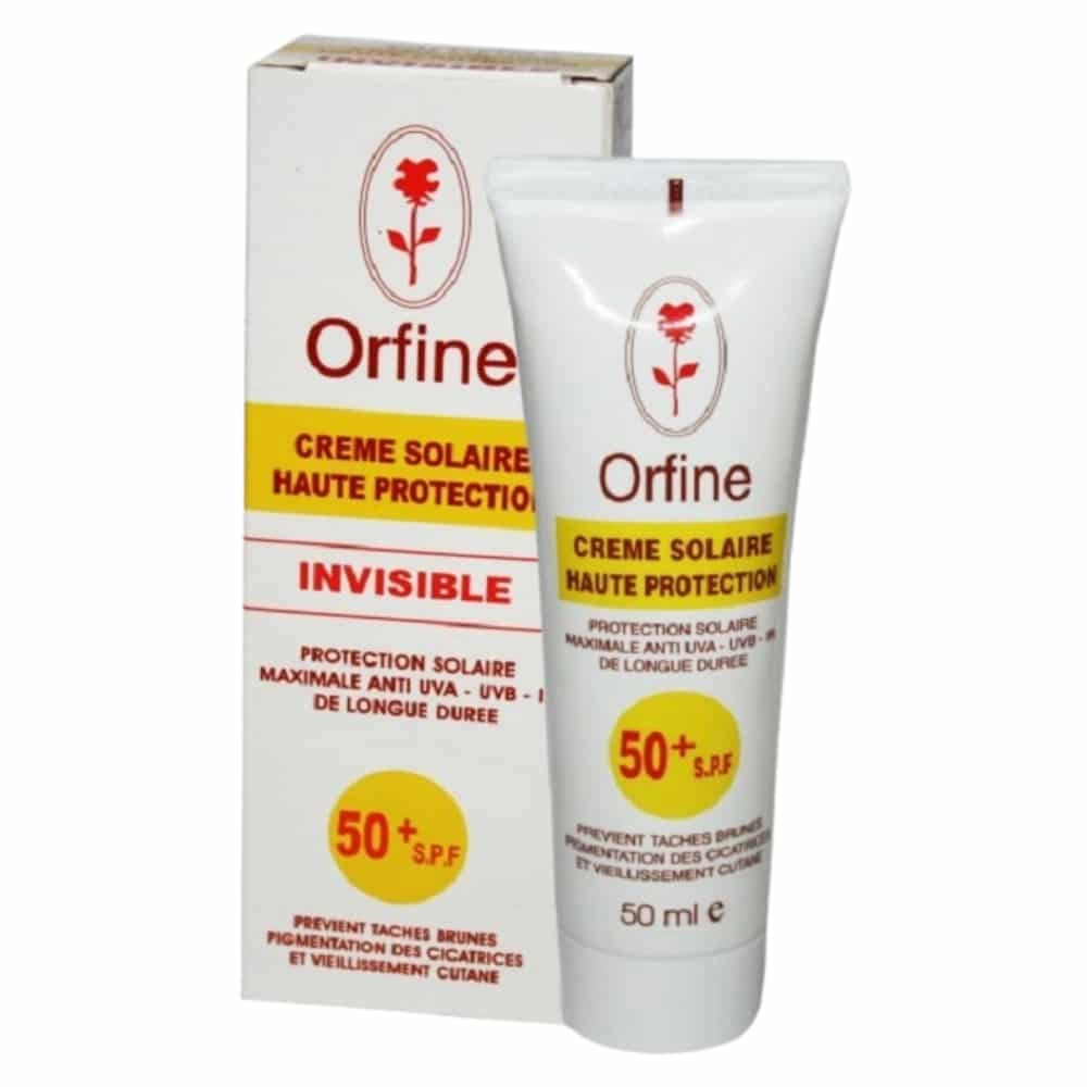 واقي شمس Orfine SPF+ 50 – حماية قصوى وعناية ضد البقع