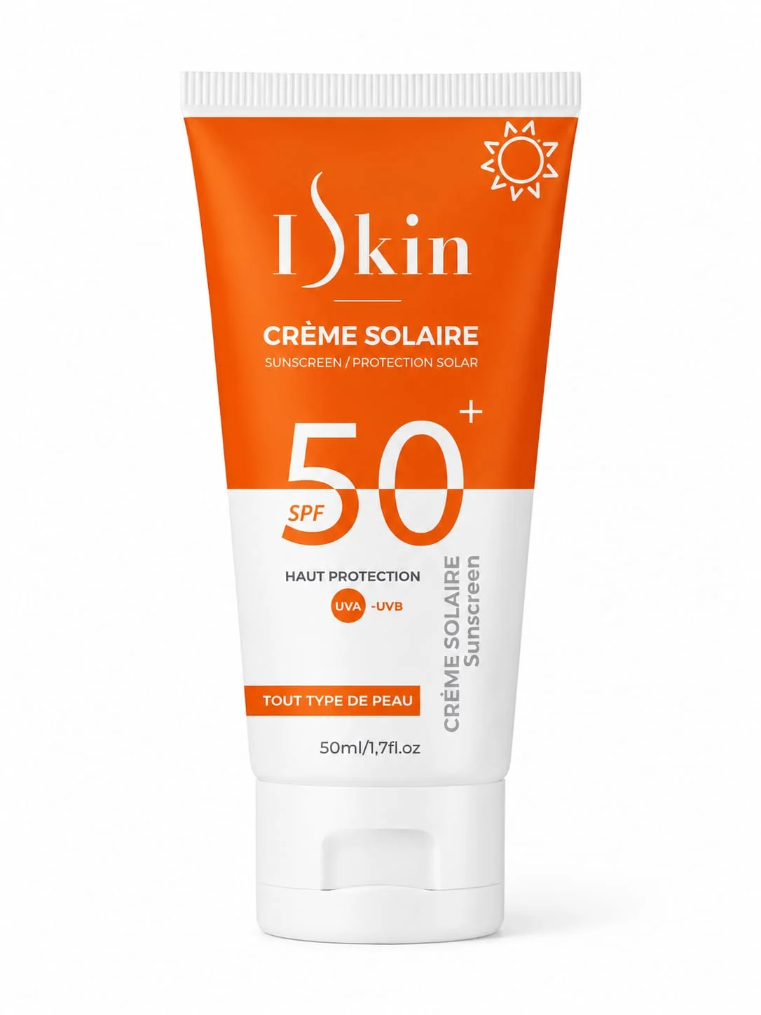 ISkin Crème Solaire SPF 50+ – واقي الشمس الطبي لجميع أنواع البشرة