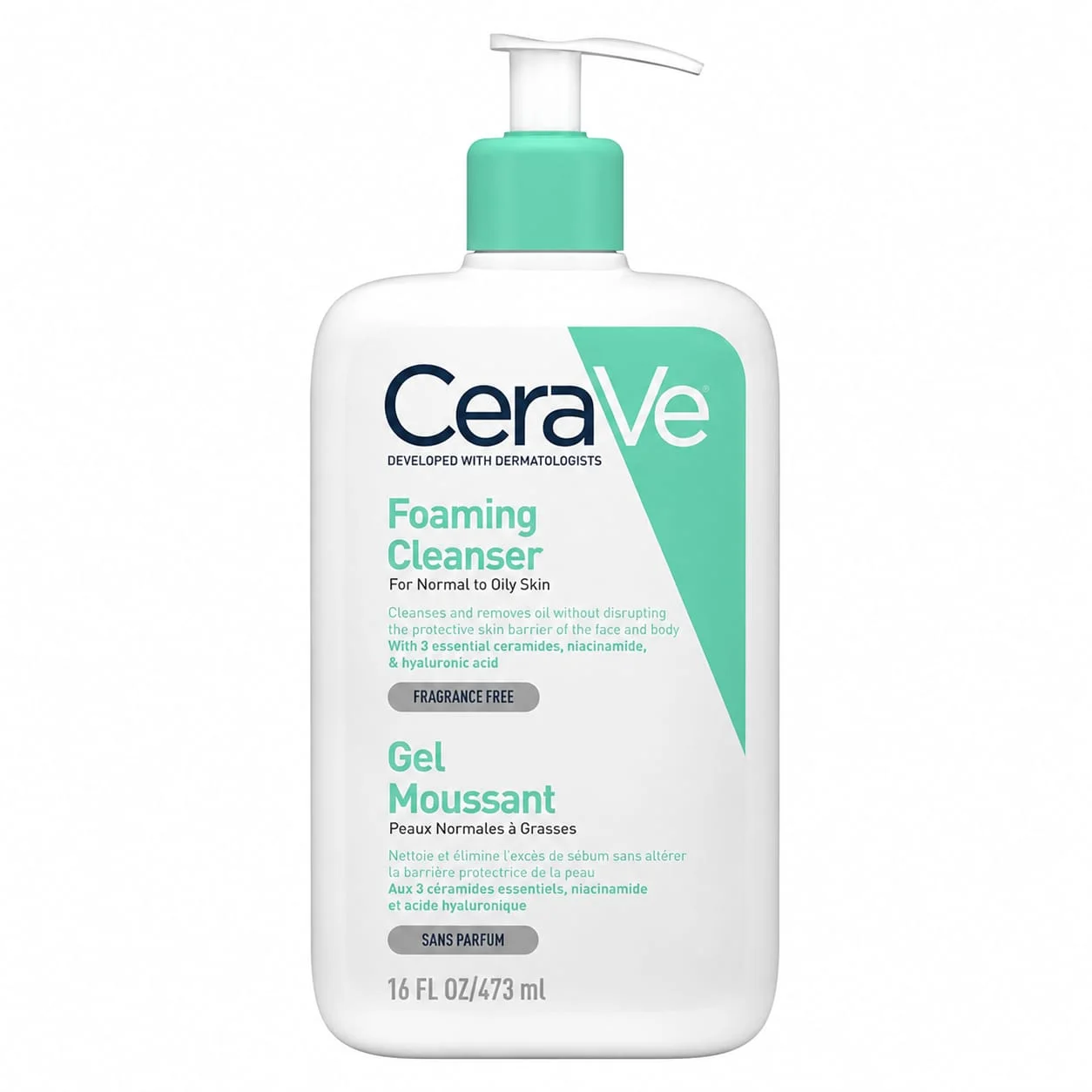 CeraVe Gel Moussant Peaux Normales à Grasses | غسول سيرافي الرغوي للبشرة العادية إلى الدهنية